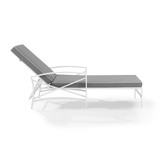 Crosley Furniture Patio Chaise Lounges Crosely Furniture - Kaplan Outdoor Metal Chaise Lounge Include Color/White - KO60018WH-XX