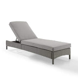 Crosley Furniture Patio Chaise Lounges Gray/Gray Crosely Furniture - Bradenton Outdoor Wicker Chaise Lounge Include Color - KO70070XX-XX