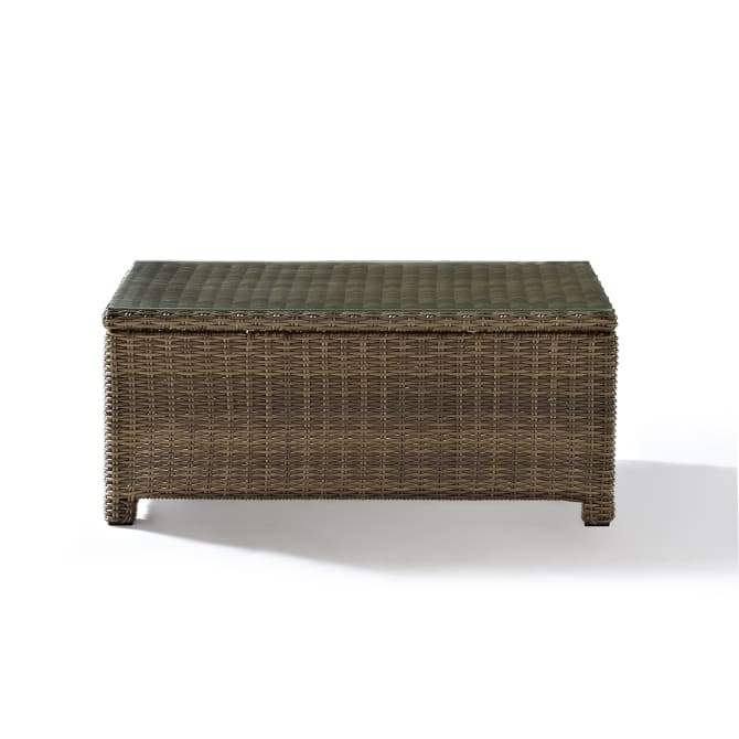 Crosley Furniture Patio Coffee Tables Crosely Furniture - Bradenton Outdoor Wicker Coffee Table Gray/Weathered Brown - CO7208-XX