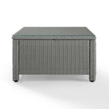 Crosley Furniture Patio Coffee Tables Crosely Furniture - Bradenton Outdoor Wicker Sectional Coffee Table Gray/Weathered Brown - CO7207-XX