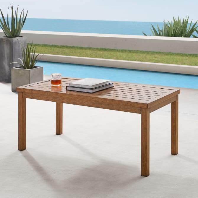 Crosley Furniture Patio Coffee Tables Crosely Furniture - Ridley Outdoor Metal Coffee Table Brown - CO6243-BR - Brown
