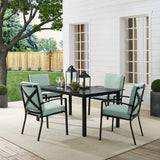 Crosley Furniture Patio Dining Sets Crosely Furniture - Kaplan 5Pc Outdoor Metal Dining Set Include Color/Oil Rubbed Bronze - Table & 4 Chairs - KO60019BZ-XX