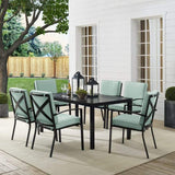 Crosley Furniture Patio Dining Sets Crosely Furniture - Kaplan 7Pc Outdoor Metal Dining Set Include Color/Oil Rubbed Bronze - Table & 6 Chairs - KO60020BZ-XX