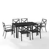 Crosley Furniture Patio Dining Sets Crosely Furniture - Kaplan 7Pc Outdoor Metal Dining Set Include Color/Oil Rubbed Bronze - Table & 6 Chairs - KO60020BZ-XX