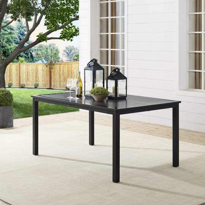 Crosley Furniture Patio Dining Tables Crosely Furniture - Kaplan Outdoor Metal Dining Table Oil Rubbed Bronze - CO6215-BZ - Oil Rubbed Bronze