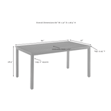 Crosley Furniture Patio Dining Tables Crosely Furniture - Kaplan Outdoor Metal Dining Table Oil Rubbed Bronze - CO6215-BZ - Oil Rubbed Bronze