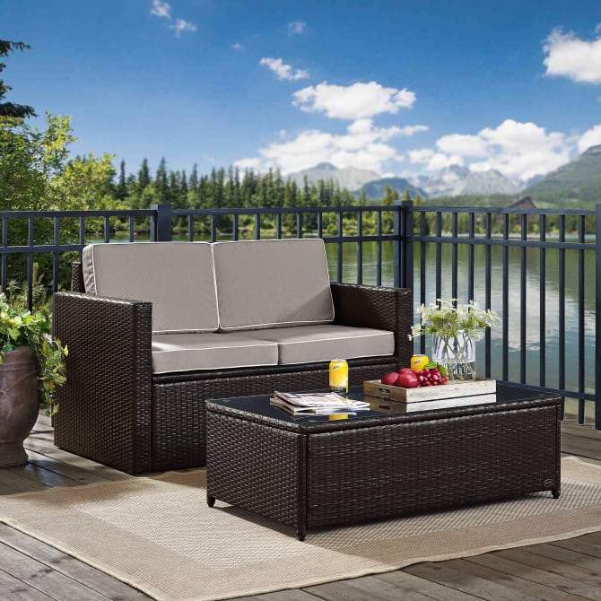 Crosley Furniture Patio Set With Loveseat Crosley Furniture Palm