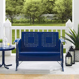 Crosley Furniture Patio Loveseats Crosely Furniture - Bates Outdoor Metal Loveseat Glider - Include Color - CO1024-XX