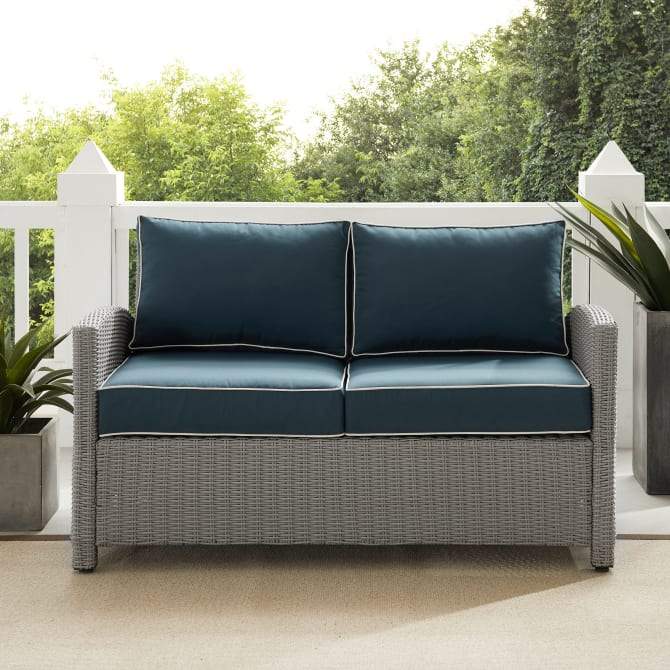 Crosley Furniture Patio Loveseats Crosely Furniture - Bradenton Outdoor Wicker Loveseat Include Color/Gray - KO70022GY-XX