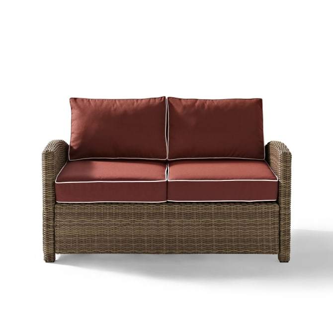 Crosley Furniture Patio Loveseats Crosely Furniture - Bradenton Outdoor Wicker Loveseat Include Color/Weathered Brown - KO70022WB-XX
