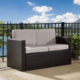 Crosley Furniture Patio Loveseats Crosely Furniture - Palm Harbor Outdoor Wicker Loveseat Include Color/Brown - KO70092BR-XX