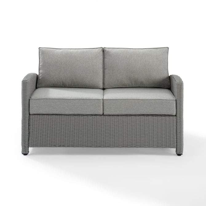 Crosley Furniture Patio Loveseats Navy Crosely Furniture - Bradenton Outdoor Wicker Loveseat Include Color/Gray - KO70022GY-XX