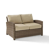 Crosley Furniture Patio Loveseats Sand Crosely Furniture - Bradenton Outdoor Wicker Loveseat Include Color/Weathered Brown - KO70022WB-XX