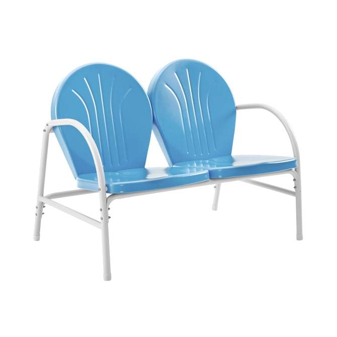 Crosley Furniture Patio Loveseats Sky Blue Gloss Crosely Furniture - Griffith Outdoor Metal Loveseat - Include Color - CO1002A-XX