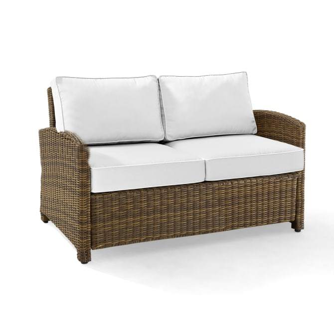 Crosley Furniture Patio Loveseats White Crosely Furniture - Bradenton Outdoor Wicker Loveseat Include Color/Weathered Brown - KO70022WB-XX