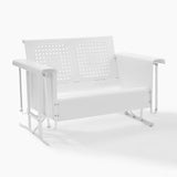 Crosley Furniture Patio Loveseats White Gloss Crosely Furniture - Bates Outdoor Metal Loveseat Glider - Include Color - CO1024-XX