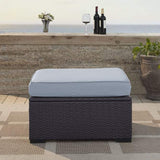 Crosley Furniture Patio Ottomans Crosely Furniture - Biscayne Outdoor Wicker Ottoman Include Color/Brown - KO70127BR-XX
