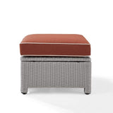Crosley Furniture Patio Ottomans Crosely Furniture - Bradenton Outdoor Wicker Ottoman Include Color/Gray - KO70014GY-XX