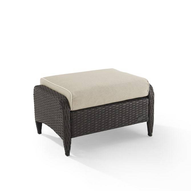 Crosley Furniture Patio Ottomans Crosely Furniture - Kiawah Outdoor Wicker Ottoman Include Color/Brown - KO70067BR-XX
