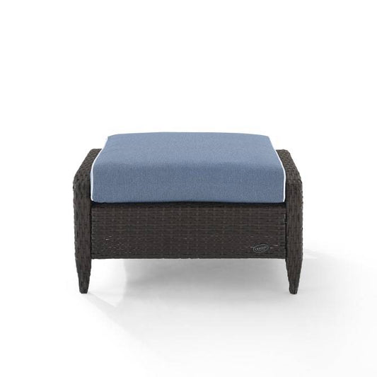 Crosley Furniture Patio Ottomans Crosely Furniture - Kiawah Outdoor Wicker Ottoman Include Color/Brown - KO70067BR-XX