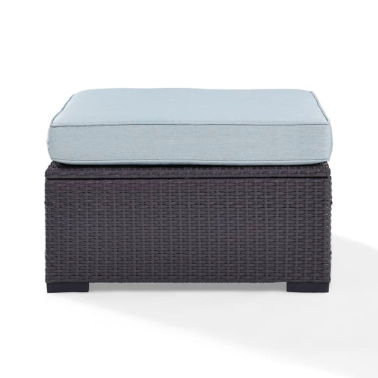 Crosley Furniture Patio Ottomans Mist Crosely Furniture - Biscayne Outdoor Wicker Ottoman Include Color/Brown - KO70127BR-XX