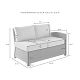 Crosley Furniture Patio Sectionals Crosely Furniture - Bradenton Outdoor Wicker Sectional Right Side Loveseat Include Color - KO70015XX-XX