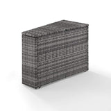 Crosley Furniture Patio Sectionals Gray Crosely Furniture - Catalina Outdoor Wicker Arm Table Brown/Gray- CO7210-XX
