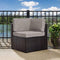 Crosley Furniture Patio Sectionals Gray Crosely Furniture - Palm Harbor Outdoor Wicker Corner Chair Include Color/Brown - KO70089BR-XX