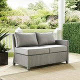 Crosley Furniture Patio Sectionals Gray/Gray Crosely Furniture - Bradenton Outdoor Wicker Sectional Right Side Loveseat Include Color - KO70015XX-XX