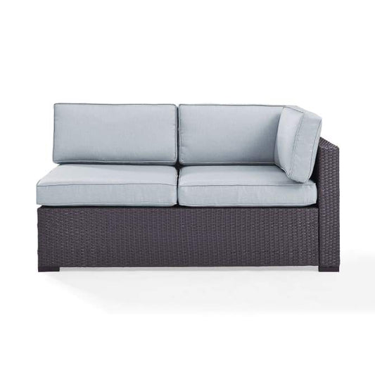 Crosley Furniture Patio Sectionals Mist Crosely Furniture - Biscayne Outdoor Wicker Sectional Loveseat Include Color/Brown - KO70129BR-XX