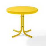 Crosley Furniture Patio Side Tables Bright Yellow Gloss Crosely Furniture - Griffith Outdoor Metal Side Table - Include Color - CO1011A-XX