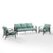 Crosley Furniture Patio Sofa Sets Mist Crosely Furniture - Kaplan 3Pc Outdoor Metal Sofa Set Include Color/Oil Rubbed Bronze - Sofa & 2 Arm Chairs - KO60030BZ-XX