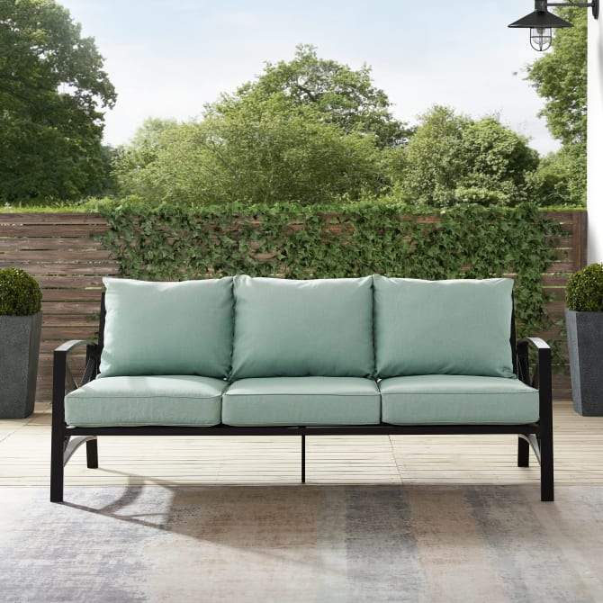Crosley Furniture Patio Sofas Crosely Furniture - Kaplan Outdoor Metal Sofa Include Color/Oil Rubbed Bronze - KO60027BZ-XX