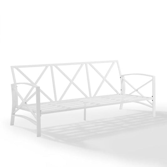 Crosley Furniture Patio Sofas Crosely Furniture - Kaplan Outdoor Metal Sofa Include Color/White - KO60027WH-XX