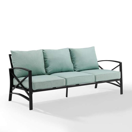 Crosley Furniture Patio Sofas Mist Crosely Furniture - Kaplan Outdoor Metal Sofa Include Color/Oil Rubbed Bronze - KO60027BZ-XX