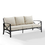 Crosley Furniture Patio Sofas Oatmeal Crosely Furniture - Kaplan Outdoor Metal Sofa Include Color/Oil Rubbed Bronze - KO60027BZ-XX