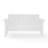 Crosley Furniture Patio Sofas White Gloss Crosely Furniture - Bates Outdoor Metal Sofa Glider Navy - CO1023-XX - Include Color