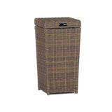 Crosley Furniture Patio Storage Crosely Furniture - Bradenton Outdoor Wicker Trash Can Weathered Brown - CO7306-WB - Weathered Brown
