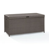 Crosley Furniture Patio Storage Weathered Gray Crosely Furniture - Palm Harbor Outdoor Wicker Storage Bin Brown/Weathered Gray - CO7300-XX