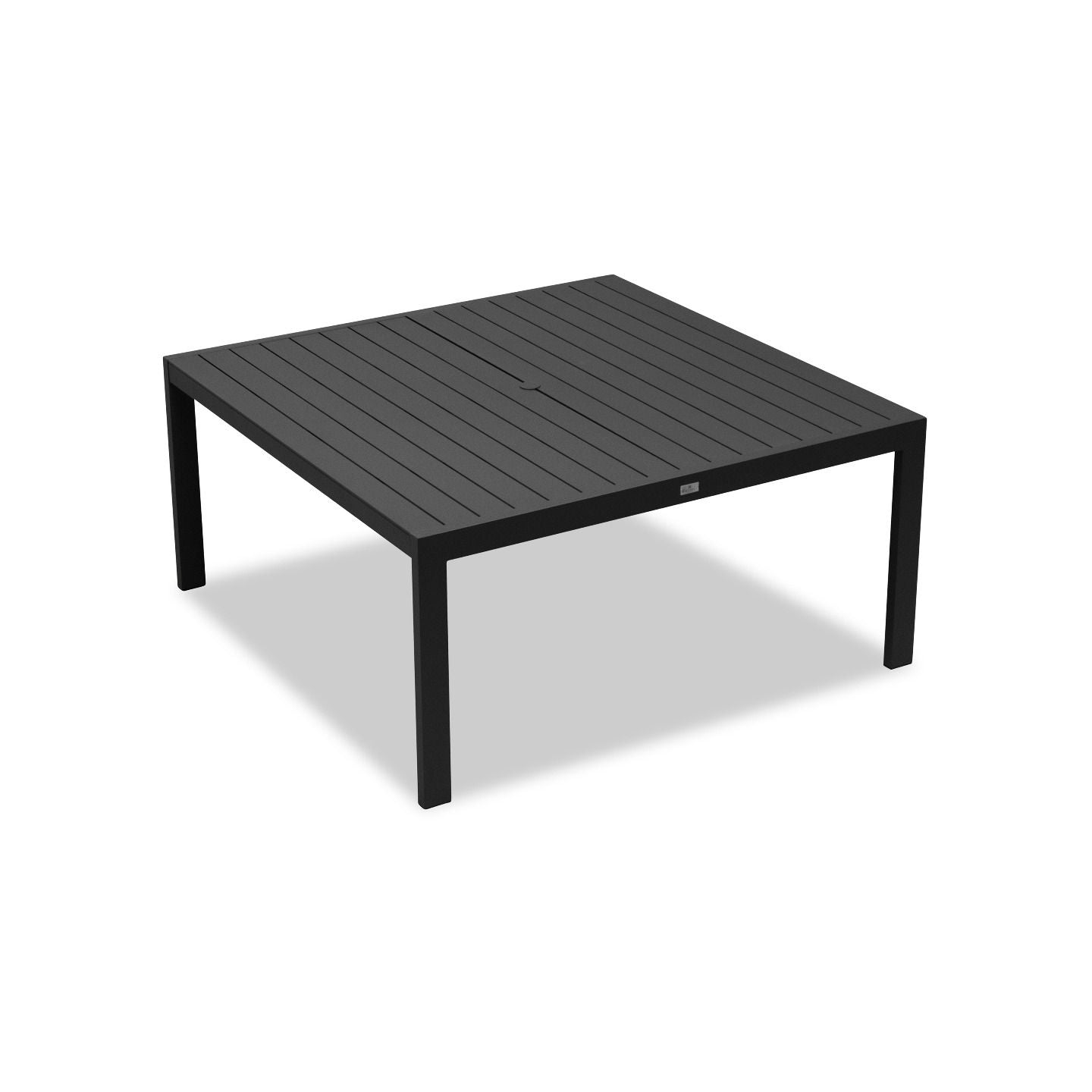 Harmonia Living - Classic Aluminum 8-Seater Square Dining Table - Slate | CSAL-SL-8SQDT