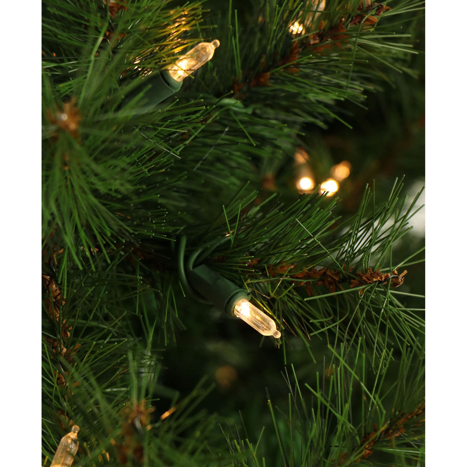 Christmas Time -  6.5-Ft. Colorado Pine Artificial Christmas Tree with Clear LED String Lighting