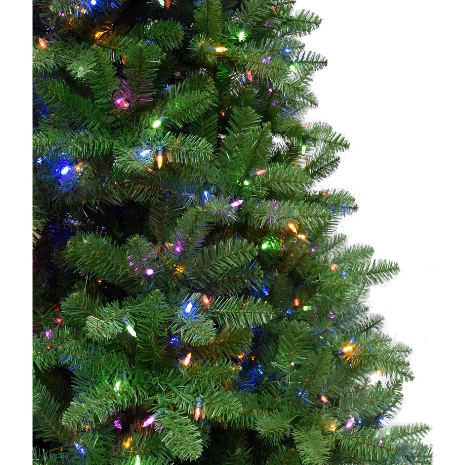 Christmas Time -  6.5-Ft. Greenland Pine Artificial Christmas Tree with Multi-Color LED String Lighting and Holiday Soundtrack