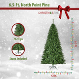 Christmas Time -  6.5-Ft. North Point Pine Christmas Tree