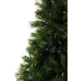 Christmas Time -  6.5-Ft. Pennsylvania Pine Artificial Christmas Tree with Multi-Color LED String Lighting and Holiday Soundtrack