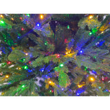 Christmas Time -  6.5-Ft. Saint Nicholas Pine Christmas Tree with Multi-Color LED Lights