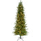Christmas Time -  7.5 Ft. Stockbridge Pine Slim Artificial Christmas Tree with Warm White LED Lights