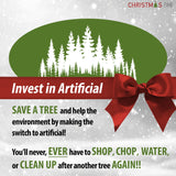 Christmas Time -  6.5-Ft. Virginia Fir Artificial Unlit Christmas Tree