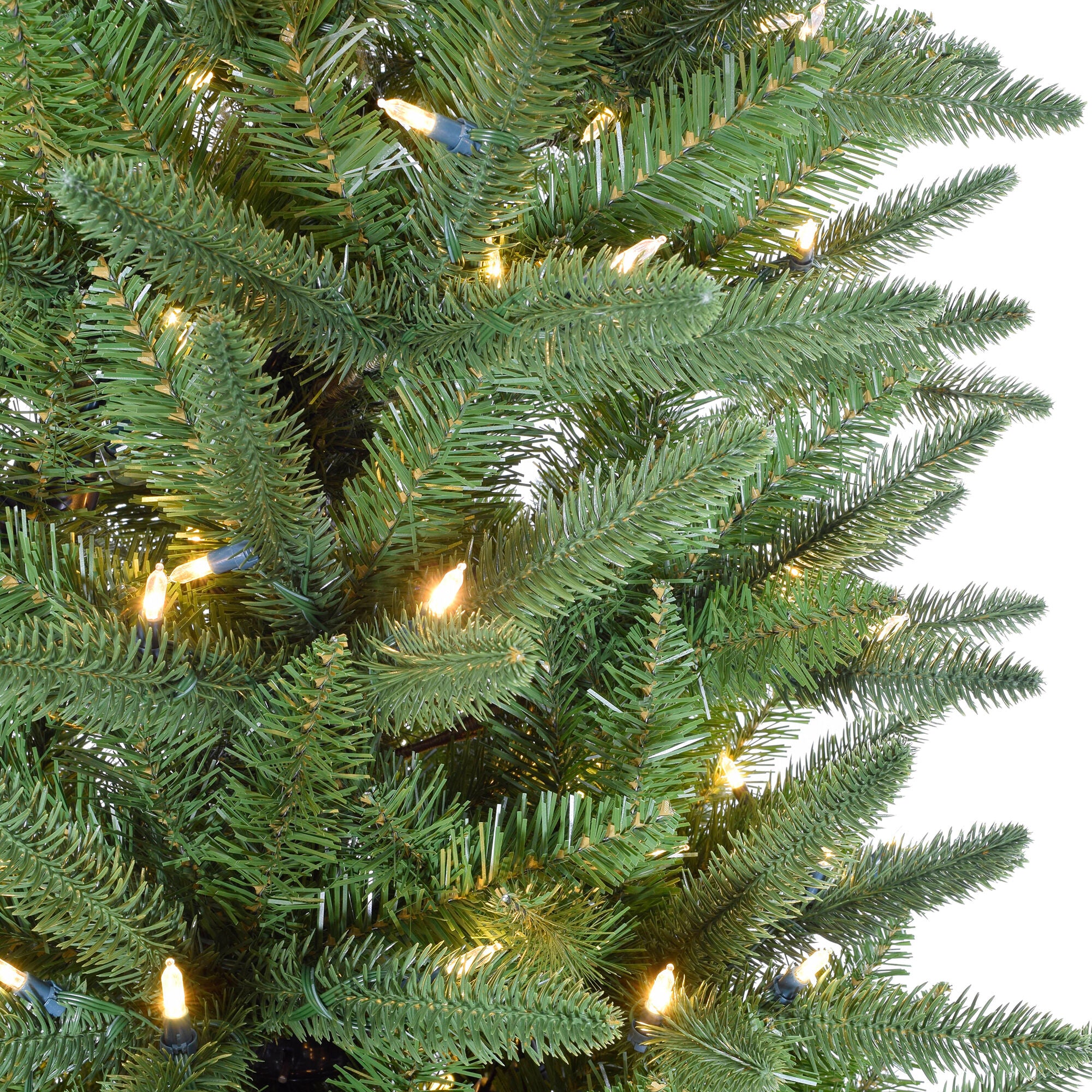 Christmas Time -  6.5 Ft. Windsor Pine Slim Artificial Christmas Tree with Warm White LED Lights