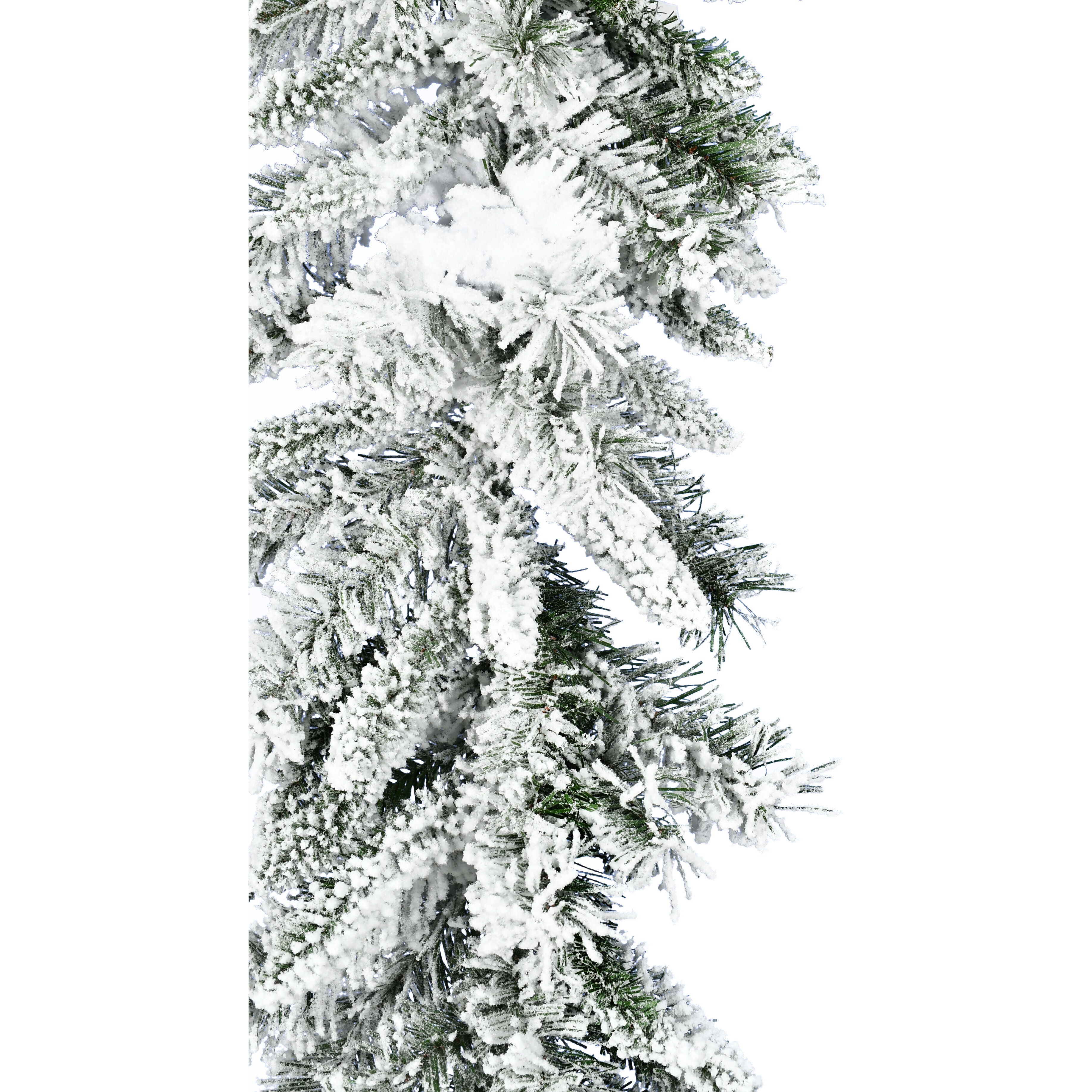 Christmas Time -  9-Ft. White Pine Snowy Garland