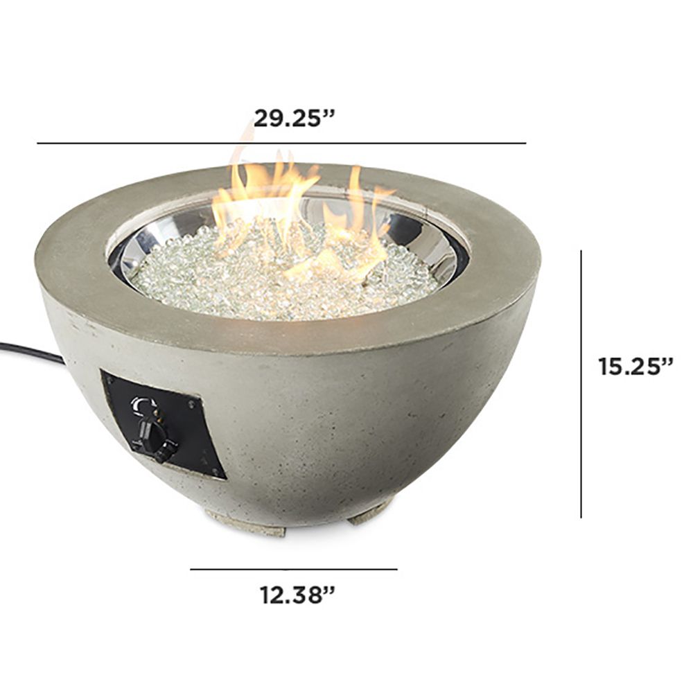 Outdoor Greatroom - Cove 29" Round Gas Fire Pit Bowl - CV-20